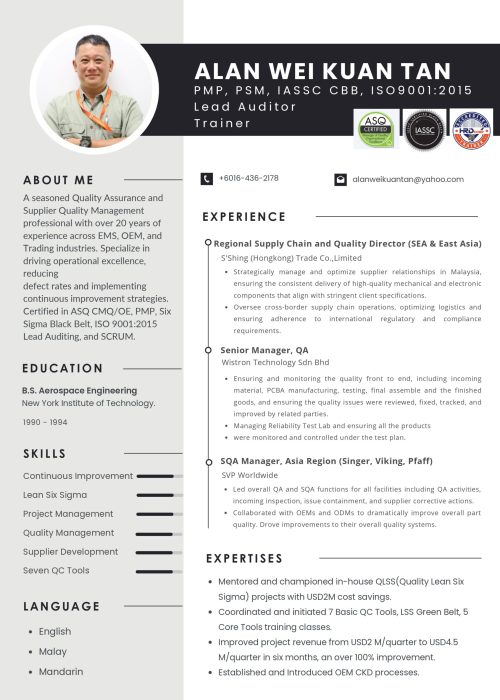 Alan Tan Profile