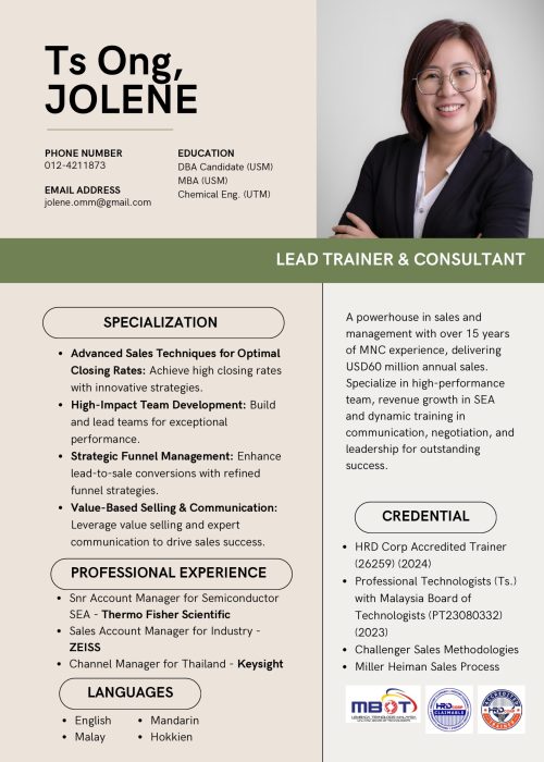 Ts Ong Jolene Profile